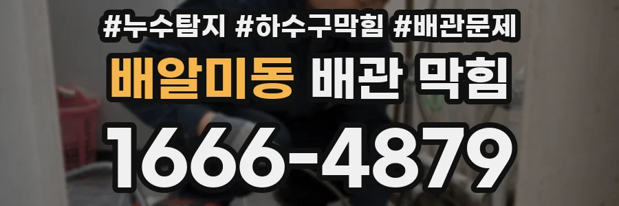 배알미동 배관 막힘