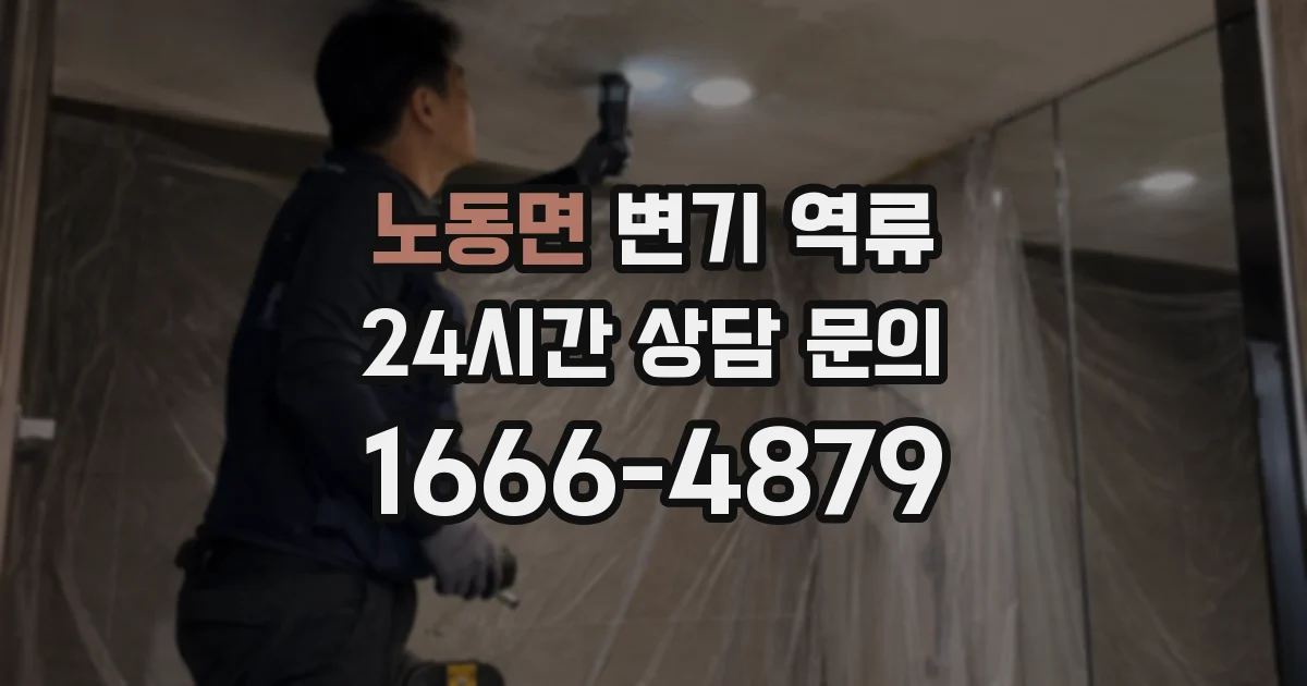 노동면 변기 역류