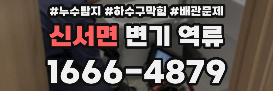 신서면 변기 역류