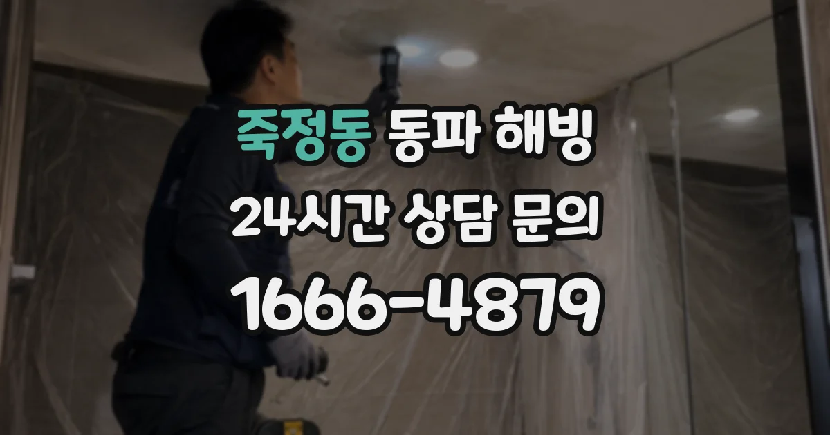 죽정동 동파 해빙