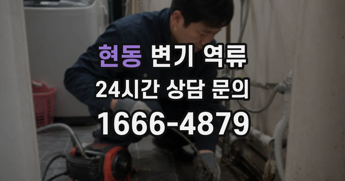 현동 변기 역류