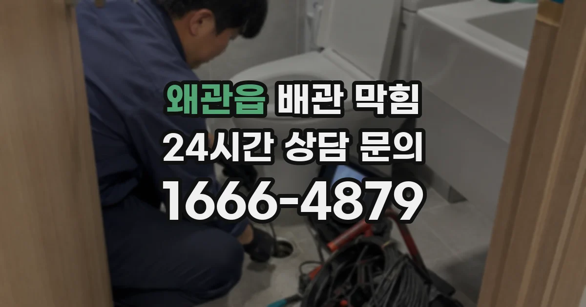 왜관읍 배관 막힘