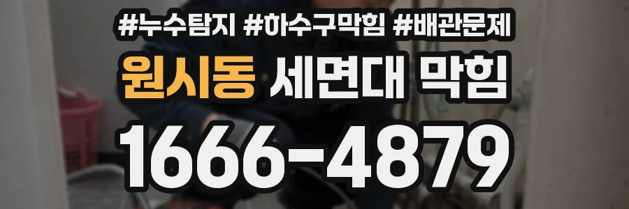 원시동 세면대 막힘