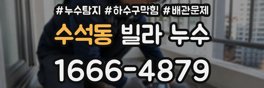 수석동 빌라 누수