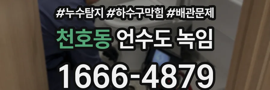 천호동 언수도 녹임