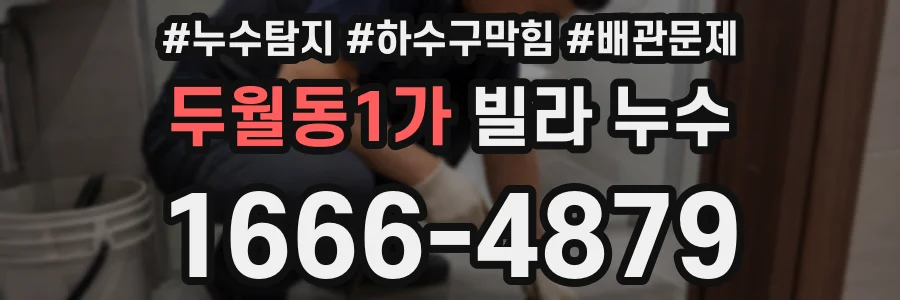 두월동1가 빌라 누수