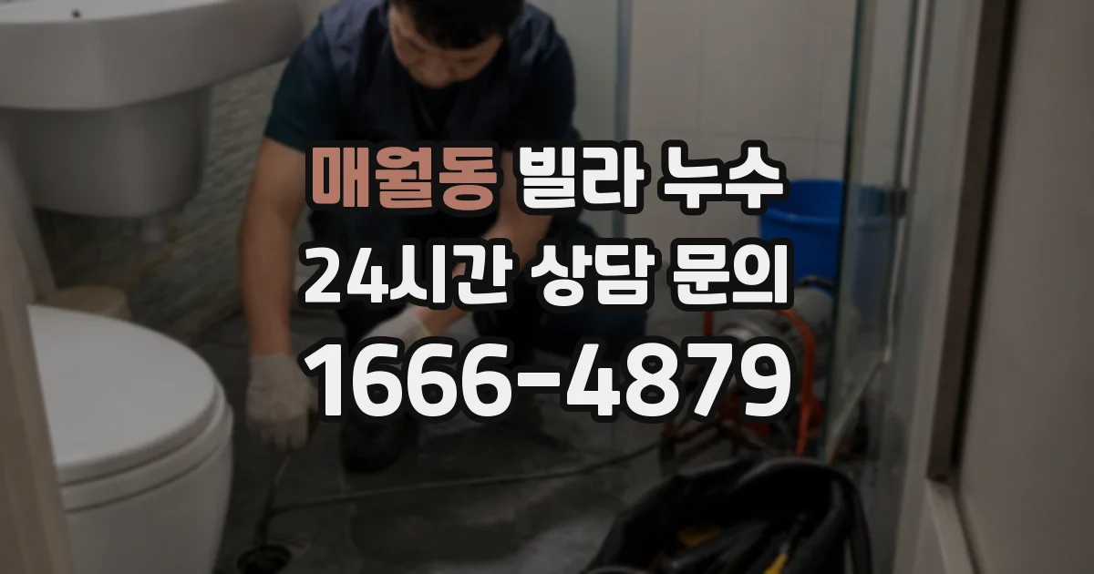 매월동 빌라 누수