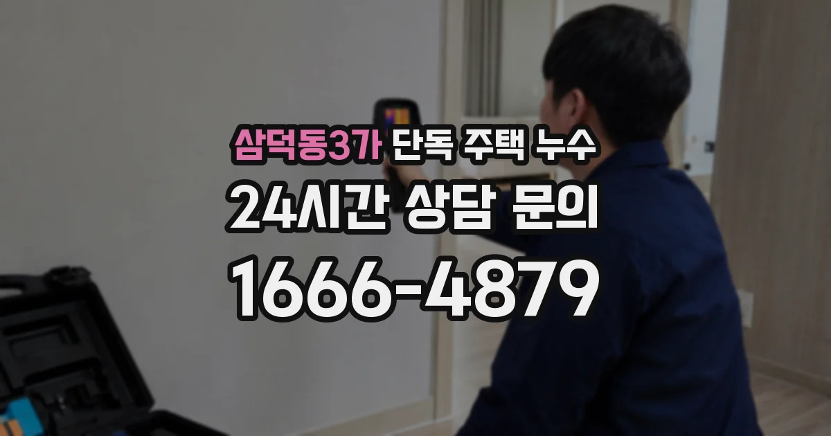 삼덕동3가 단독 주택 누수