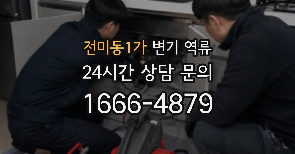 전미동1가 변기 역류
