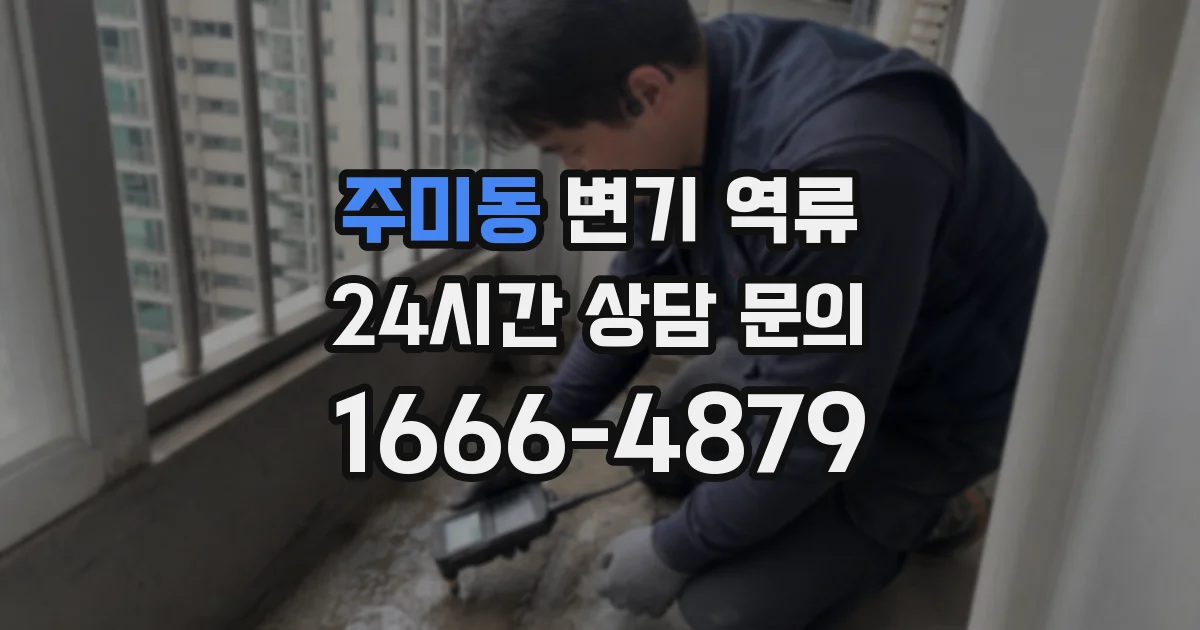 주미동 변기 역류