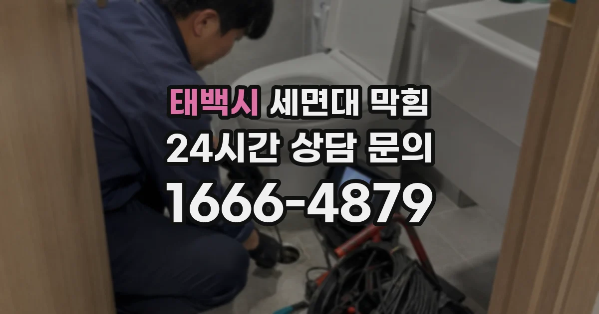 태백시 세면대 막힘