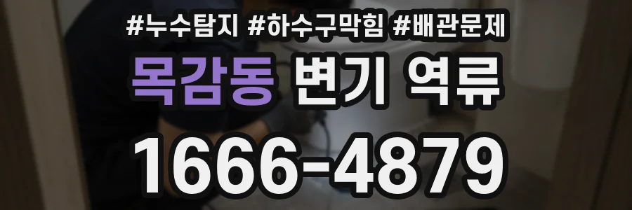 목감동 변기 역류