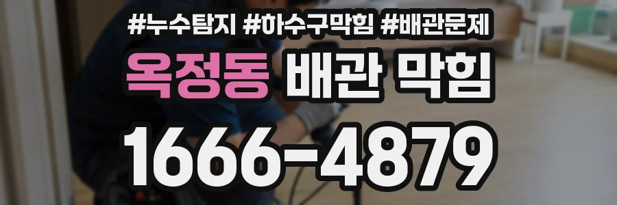 옥정동 배관 막힘
