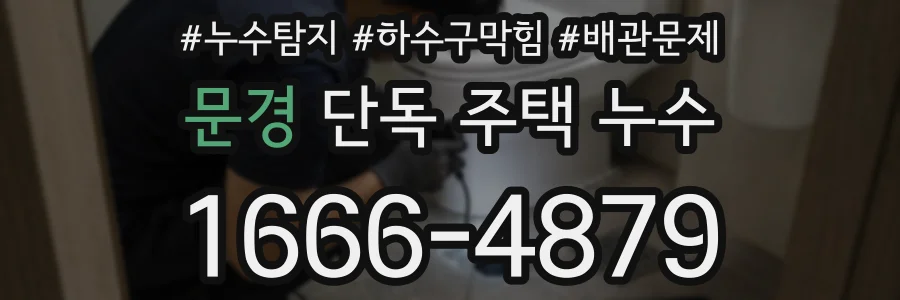 문경 단독 주택 누수