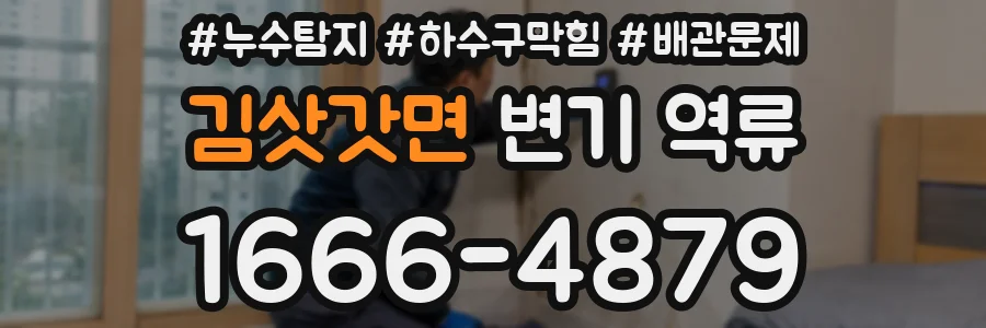 김삿갓면 변기 역류