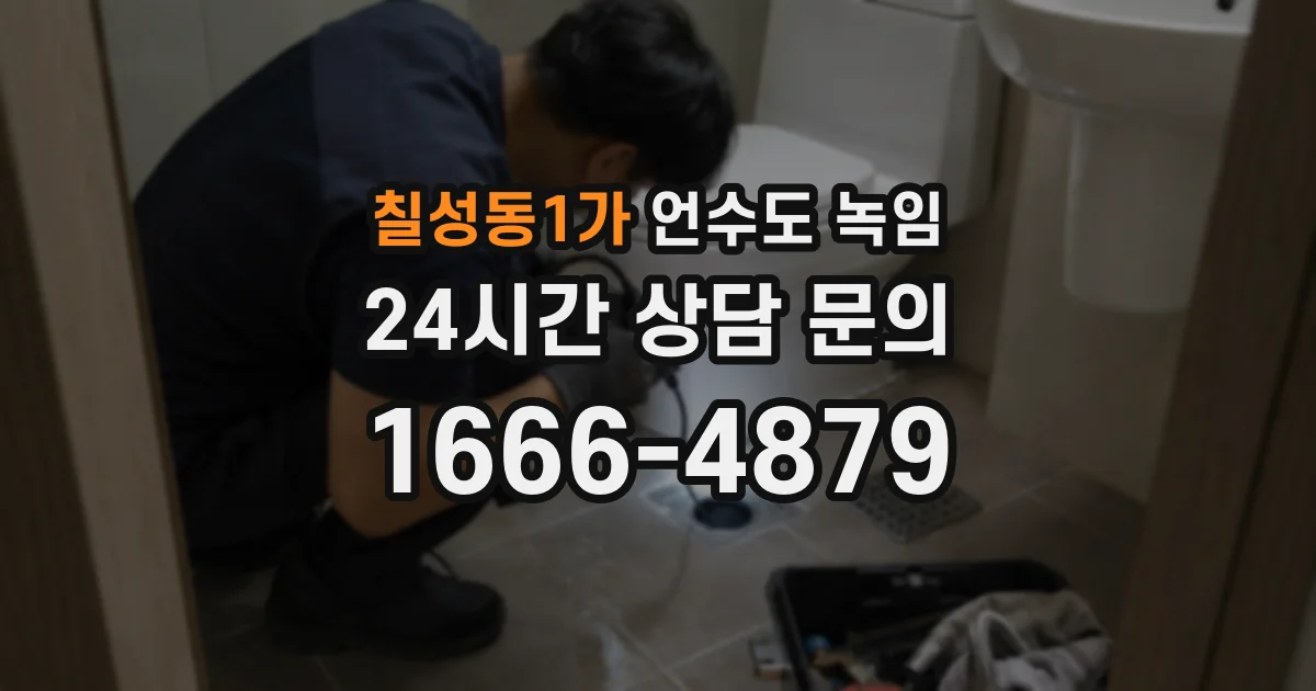 칠성동1가 언수도 녹임