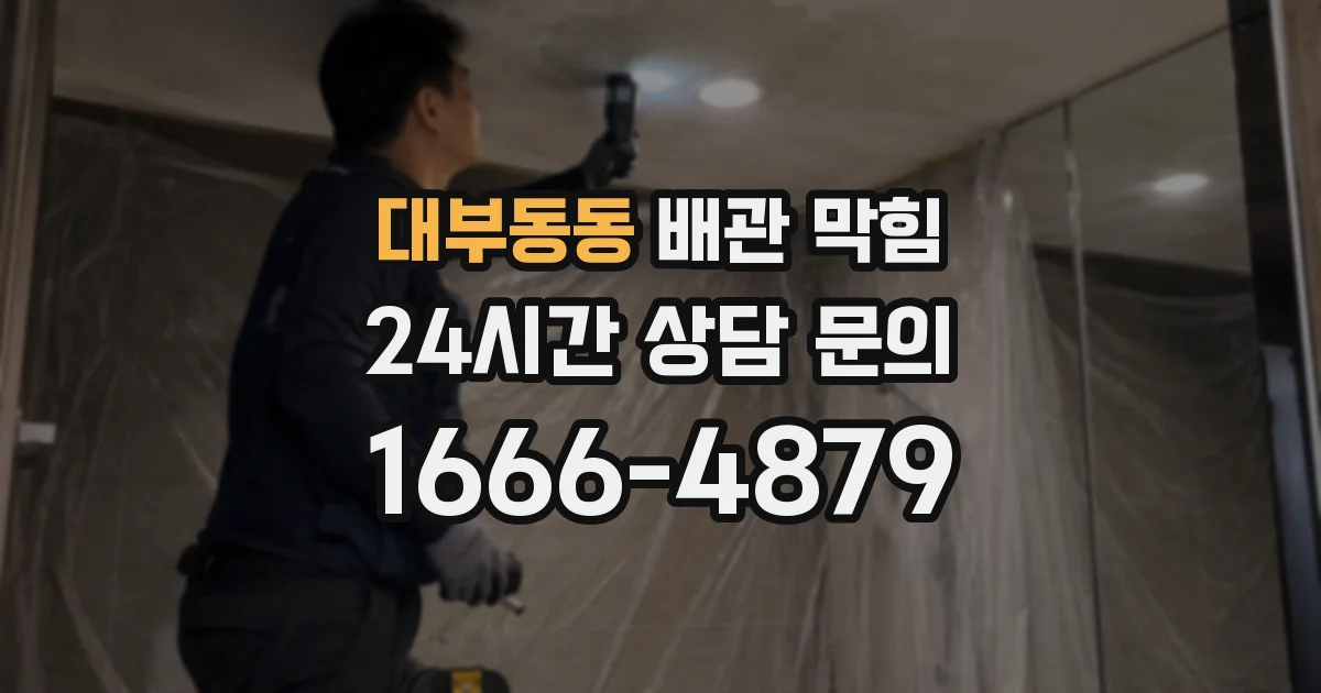 대부동동 배관 막힘