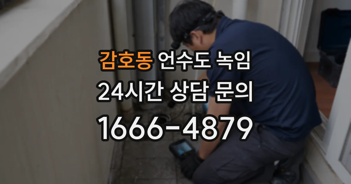 감호동 언수도 녹임