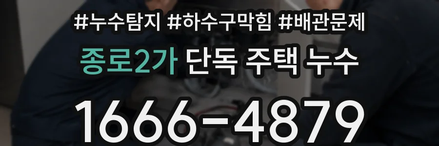종로2가 단독 주택 누수
