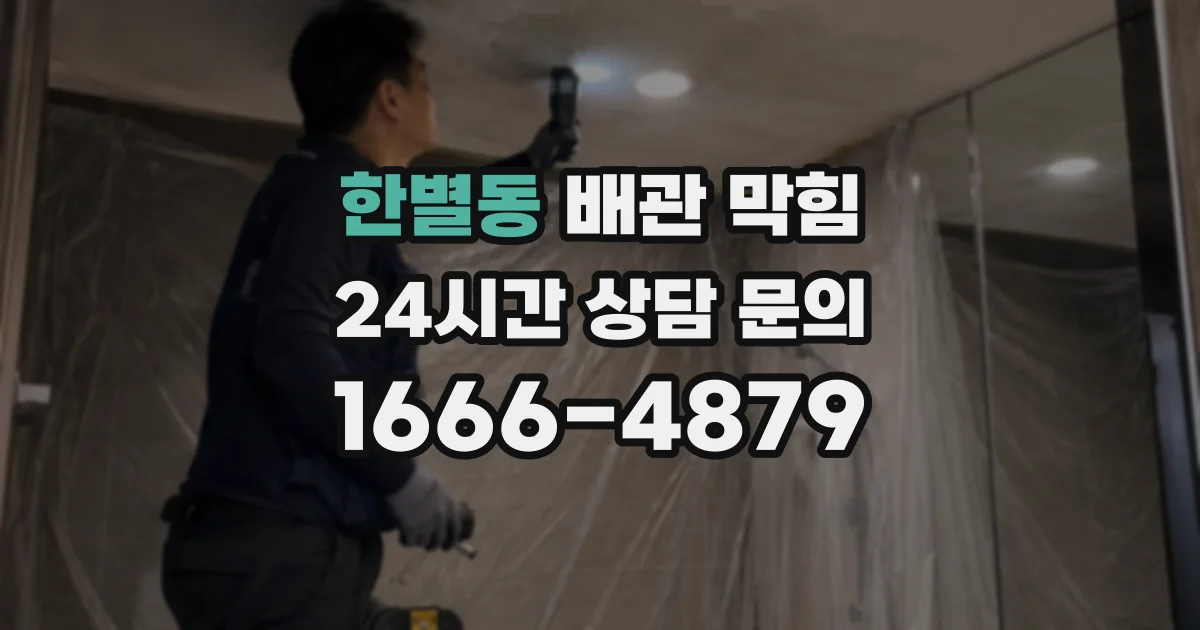 한별동 배관 막힘