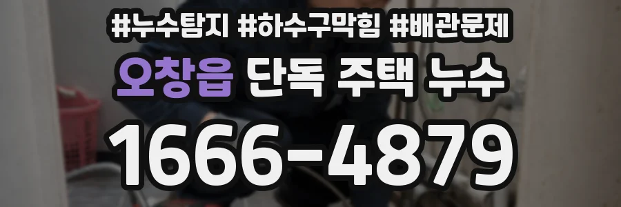 오창읍 단독 주택 누수