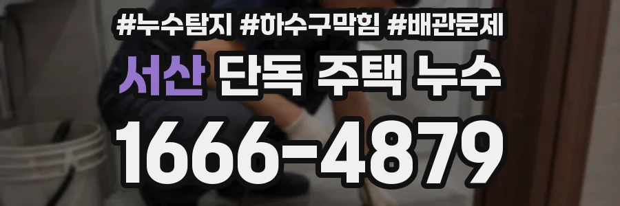 서산 단독 주택 누수