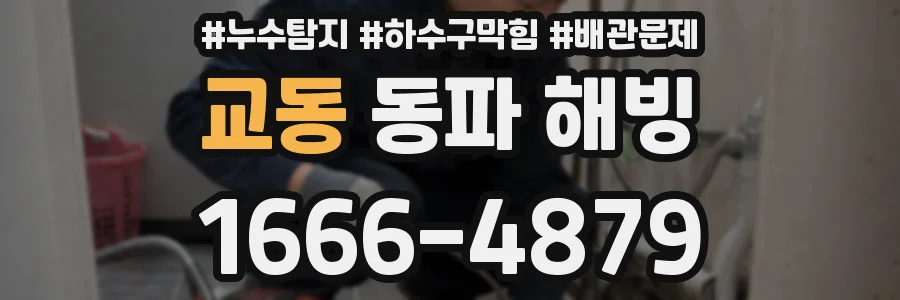 교동 동파 해빙