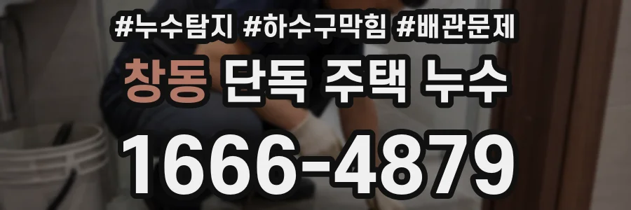 창동 단독 주택 누수