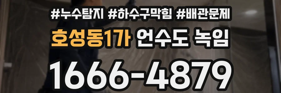 호성동1가 언수도 녹임