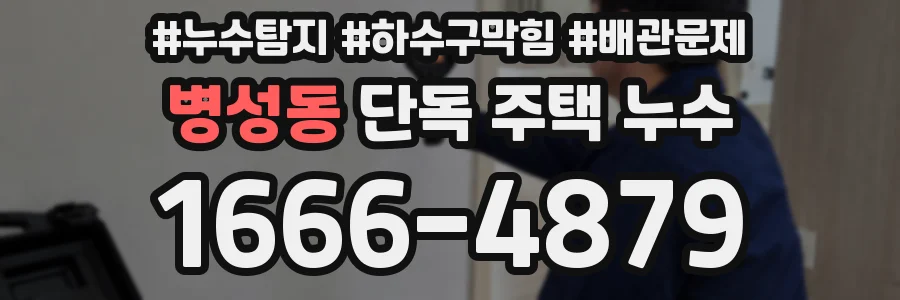 병성동 단독 주택 누수