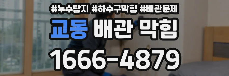교동 배관 막힘