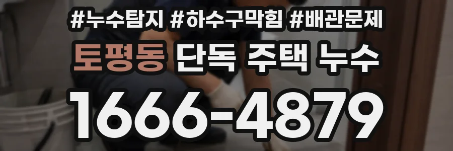 토평동 단독 주택 누수