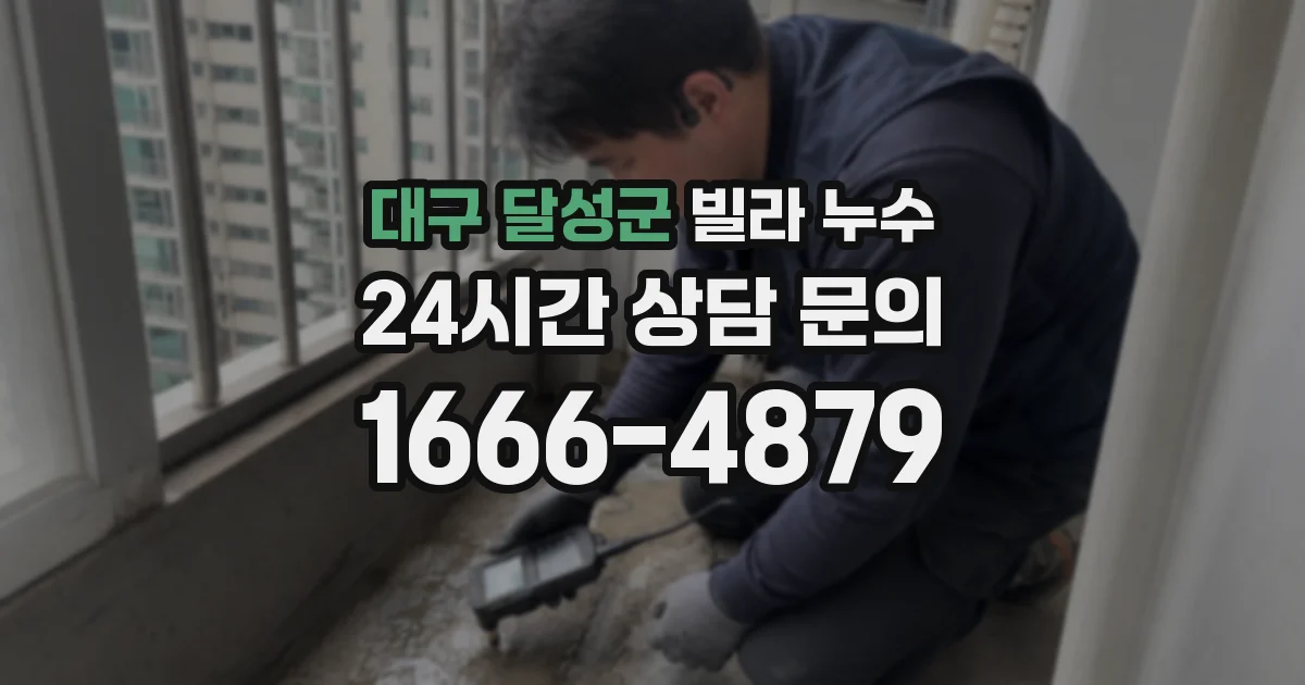 대구 달성군 빌라 누수