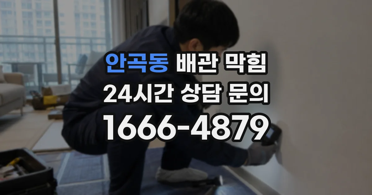안곡동 배관 막힘