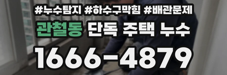 관철동 단독 주택 누수
