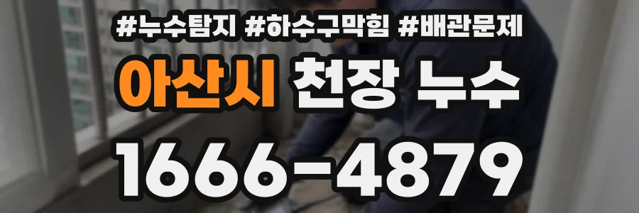 아산시 천장 누수