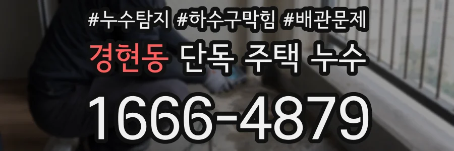 경현동 단독 주택 누수