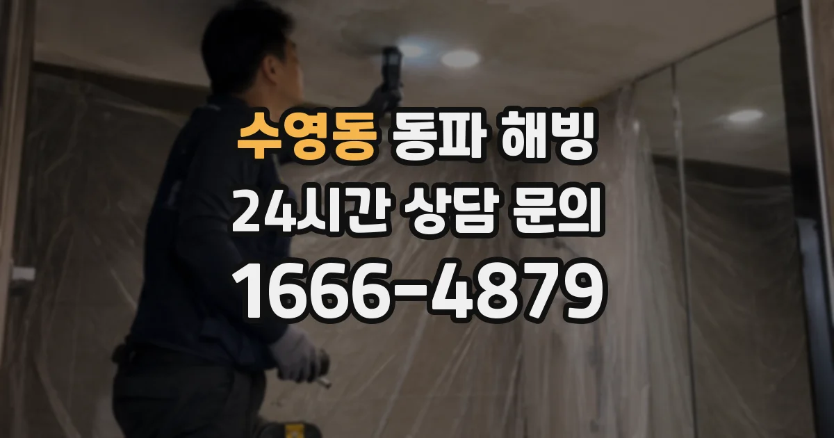 수영동 동파 해빙