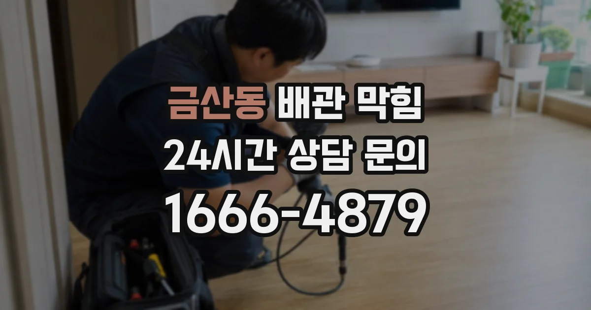 금산동 배관 막힘