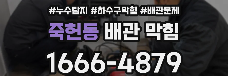 죽헌동 배관 막힘