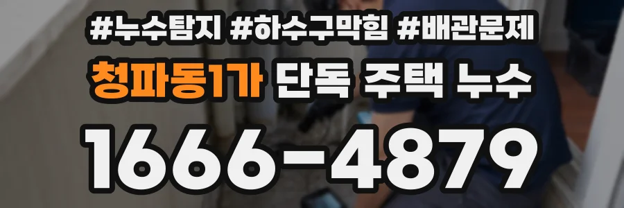 청파동1가 단독 주택 누수