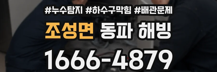 조성면 동파 해빙