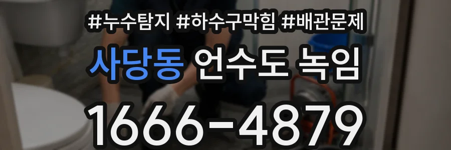 사당동 언수도 녹임