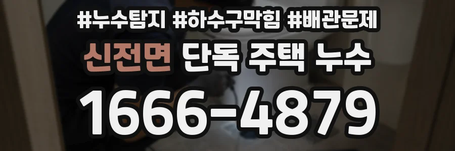 신전면 단독 주택 누수