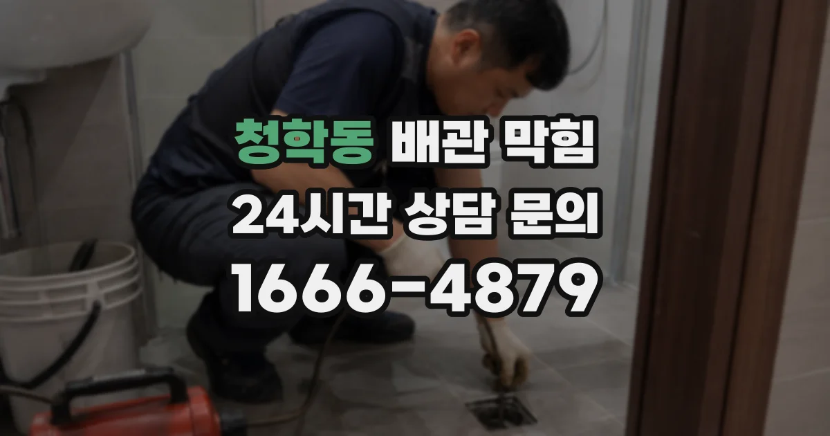 청학동 배관 막힘