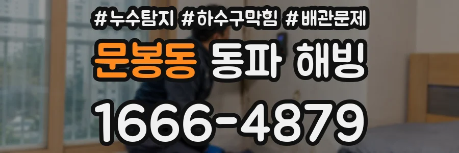 문봉동 동파 해빙