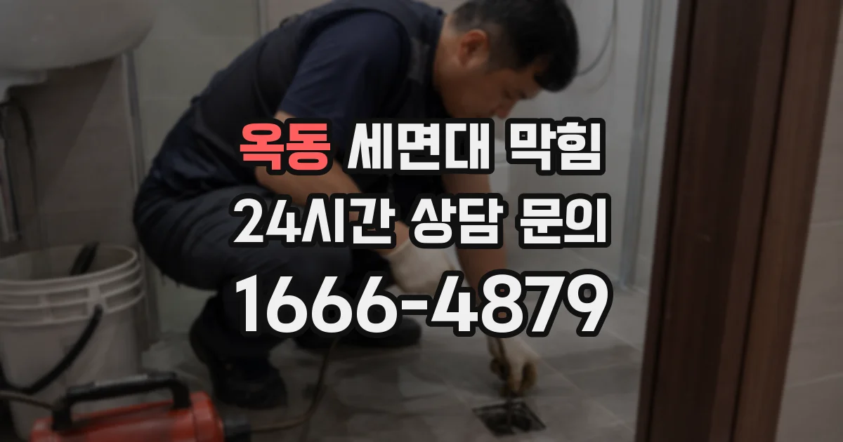 옥동 세면대 막힘