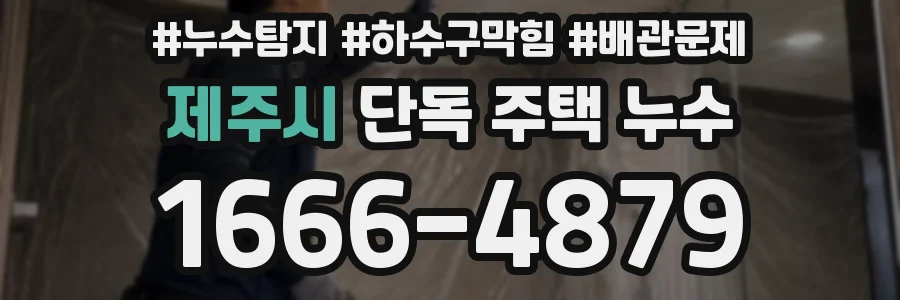 제주시 단독 주택 누수