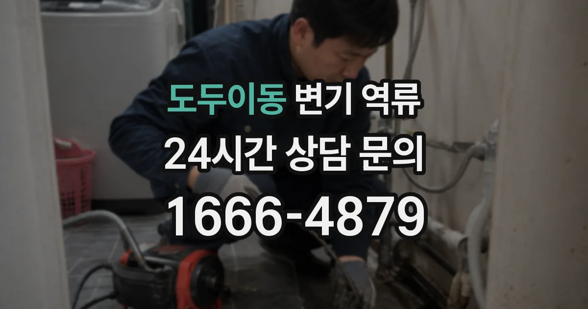 도두이동 변기 역류