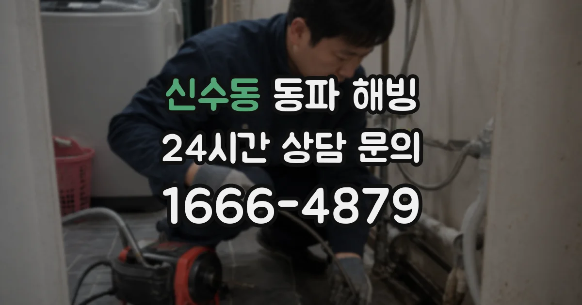 신수동 동파 해빙